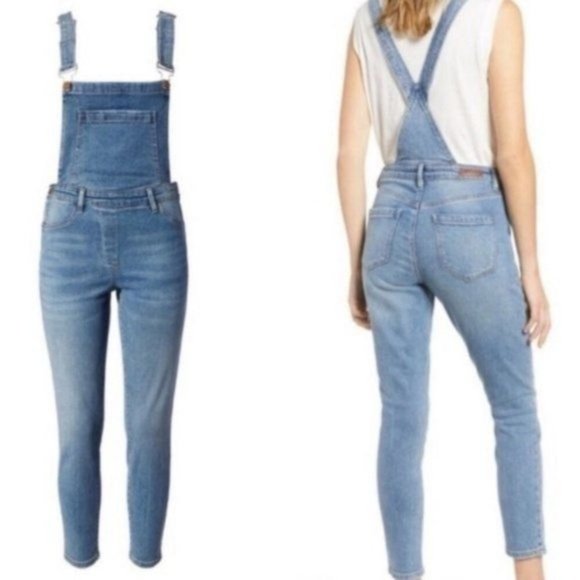 BLANK NYC "It's Vintage" Overalls Medium Wash Denim Size 29 - Picture 3 of 10